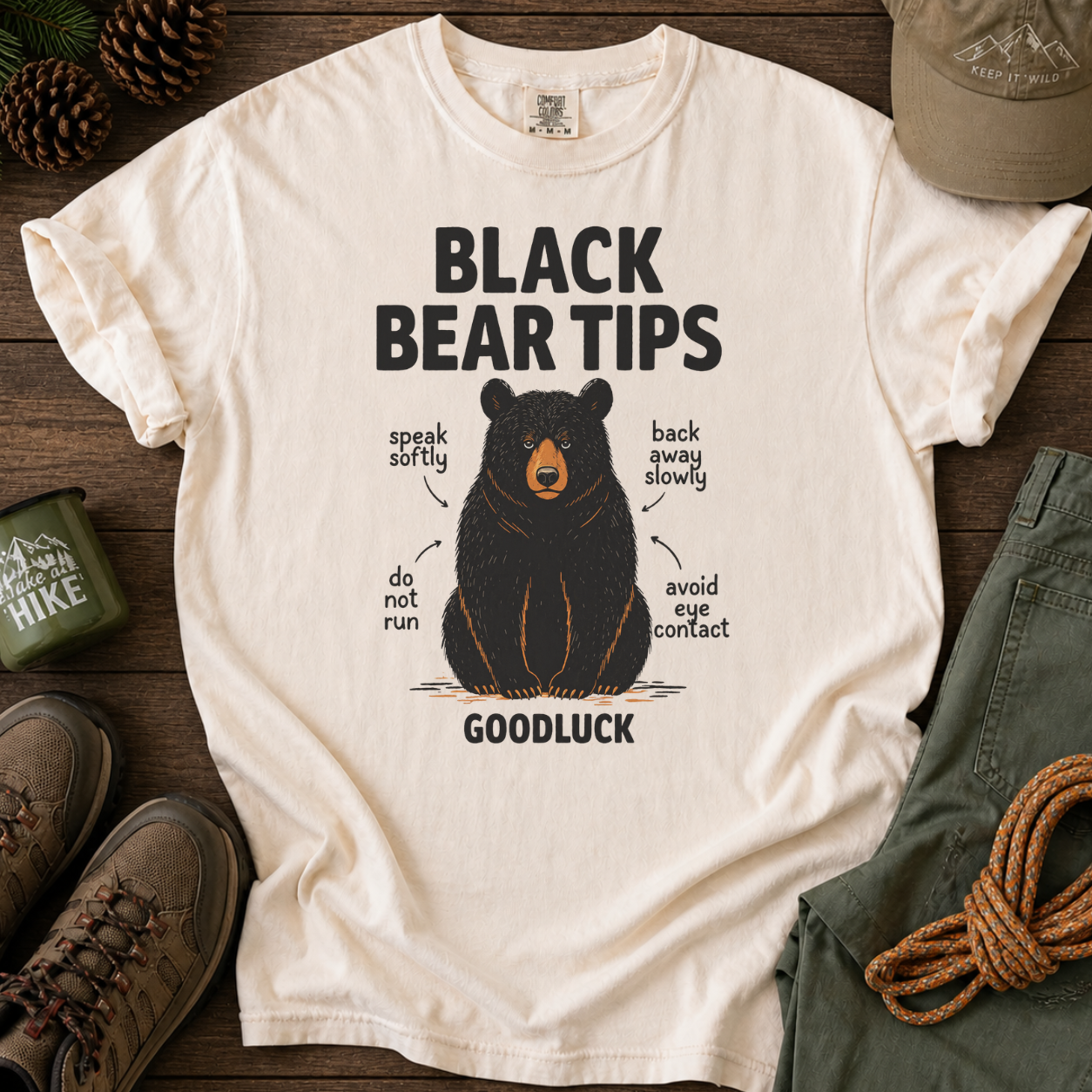 Black Bear Tips T-Shirt